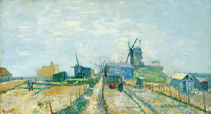  文森特·威廉·梵高  Vincent Willen Van Gogh ——蒙马特的风车 (March 1887 - April 1887)